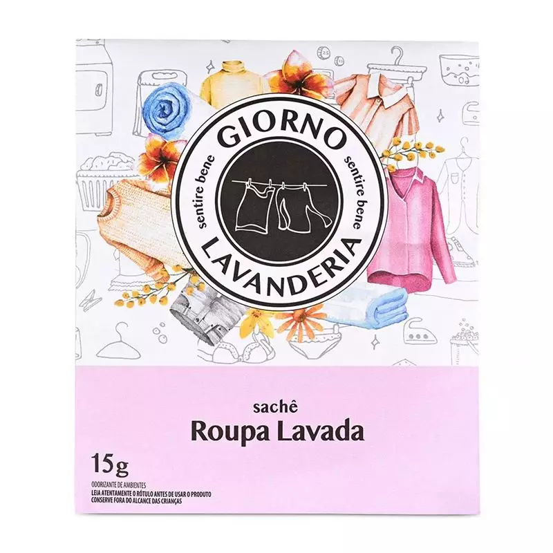 Sachê Perfumado Roupa Lavada 15g - Giorno