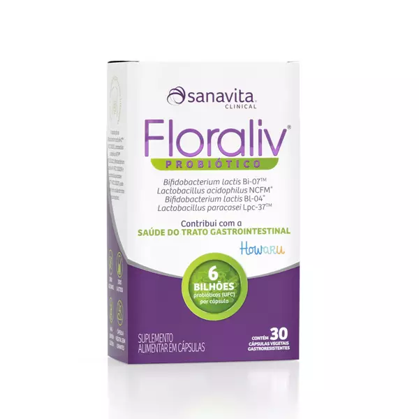 Floraliv Probiótico 30Caps - Sanavita