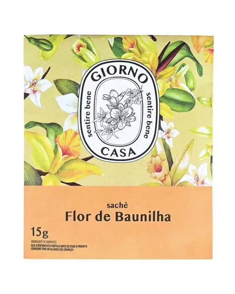 Sachê perfumado Flor de Baunilha 15g - Giorno