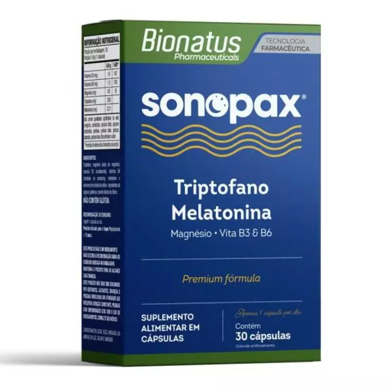 Sonopax Triptofano + Melatonina - Bionatus