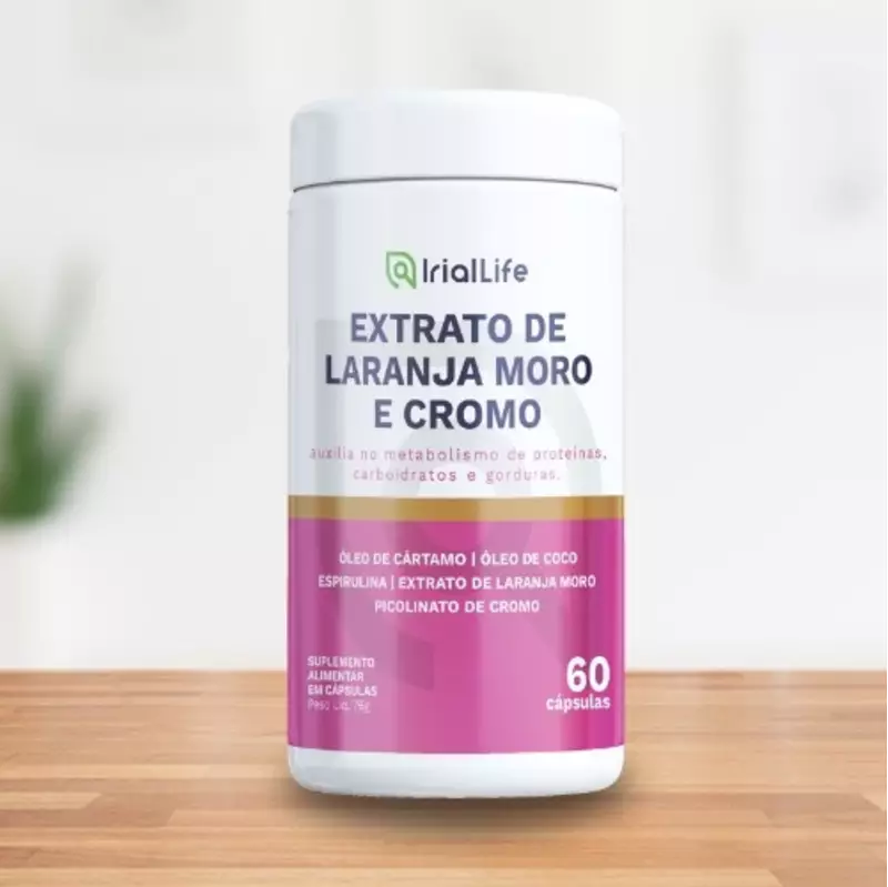 Extrato de Laranja Moro e Cromo 60 Caps - Irial