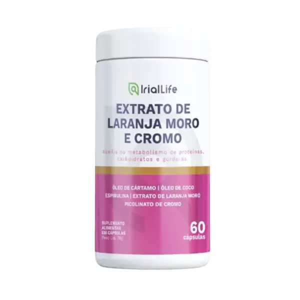 Extrato de Laranja Moro e Cromo 60 Caps - Irial