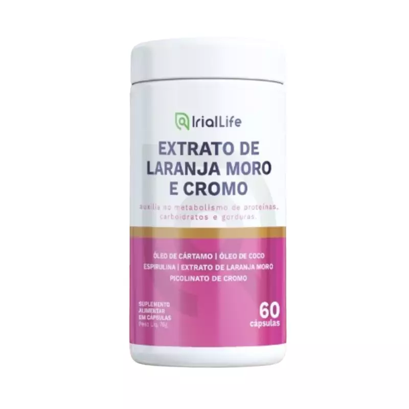 Extrato de Laranja Moro e Cromo 60 Caps - Irial