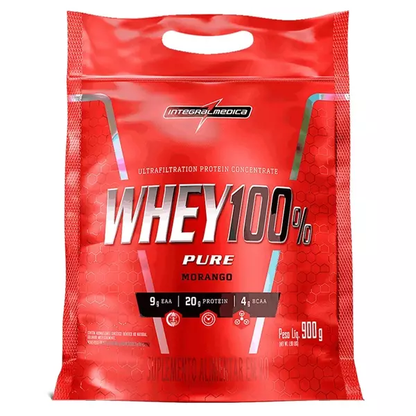 Whey 100% Pure Morango � Integralmedica