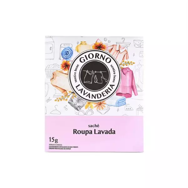 Sachê Perfumado Roupa Lavada 15g - Giorno