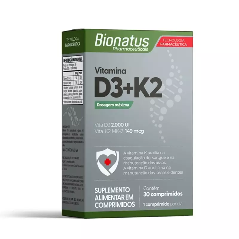 Vitamina D3 + K2 - Bionatus